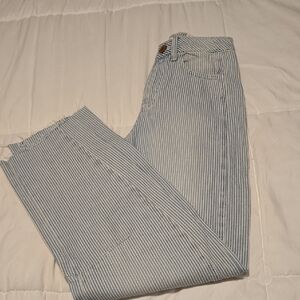 SO Pinstripe Barrel Jeans NWT